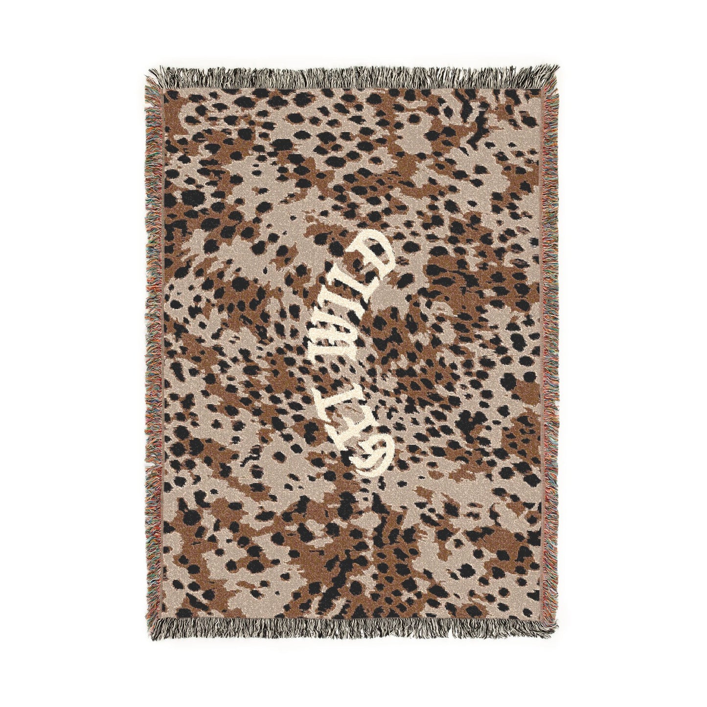 Woven Blanket — 'Get Wild' Leopard Throw Blanket