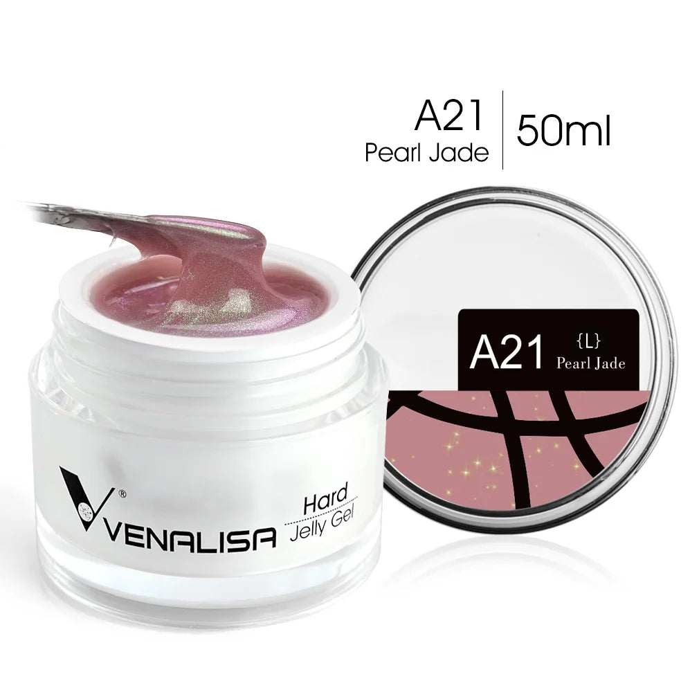 VENALISA 50ml Jelly Gel Clear Nude Pink Camouflage Gel Nail Extend UV LED Poly Nail Gel Nail Art Manicure Acrylic Gel