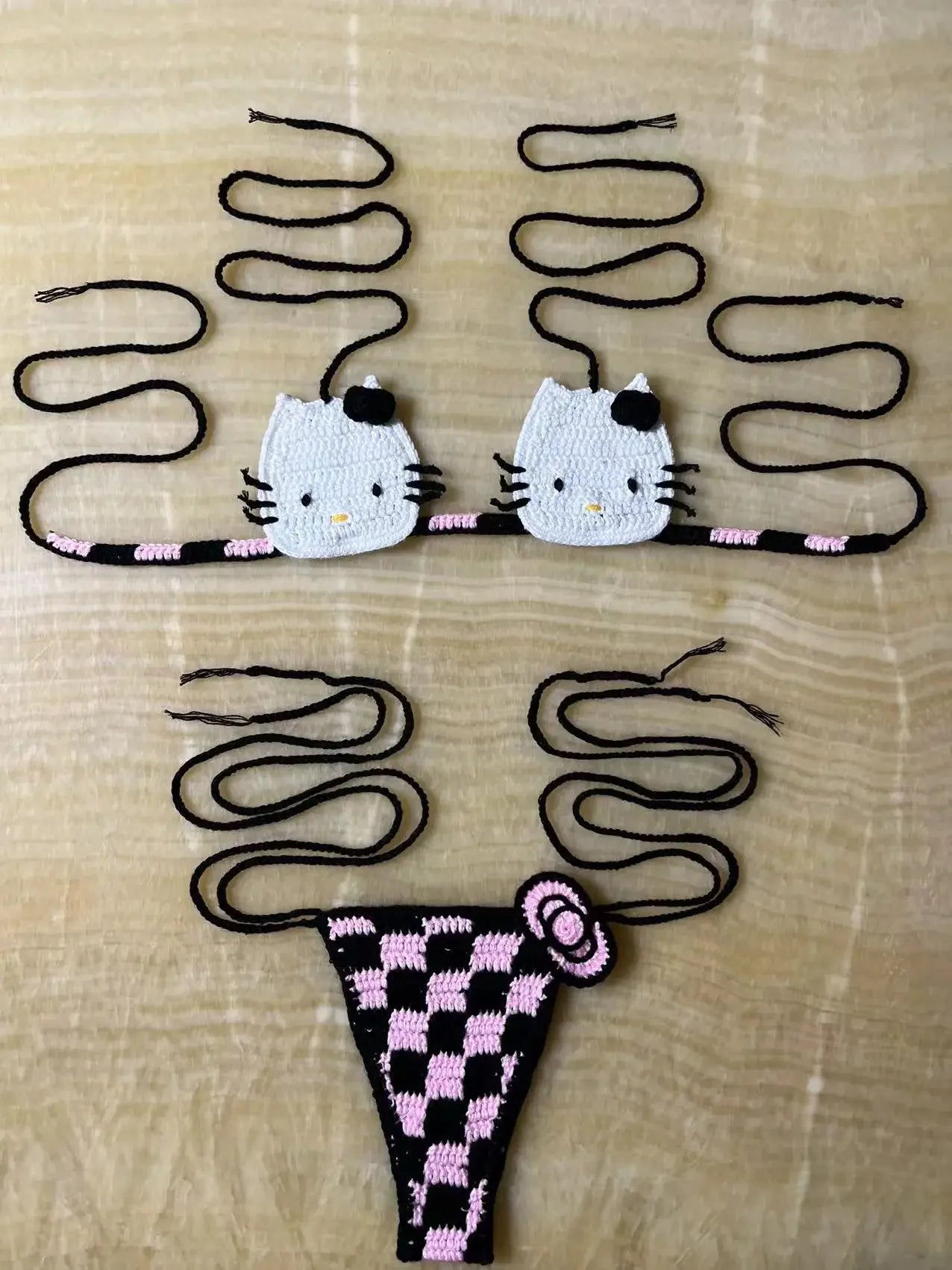 Crochet Kitty Bikini