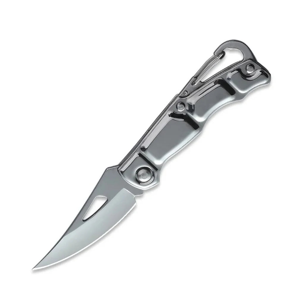 Folding Pocket Knife Stainless Steel Fishing Knife Portable Fruit Carrying Kitchen Tool Household Foldable Food Knife Hand Tools