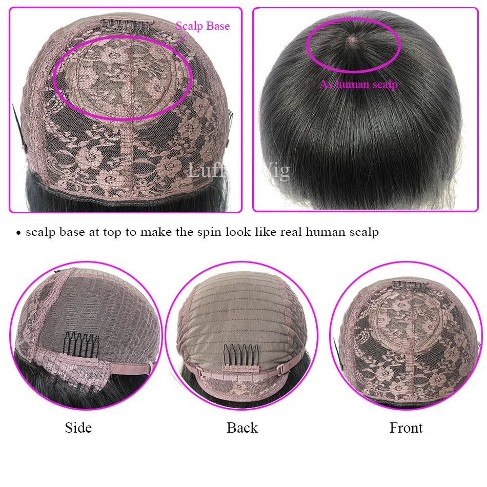 Short Human Hair Bob Wig