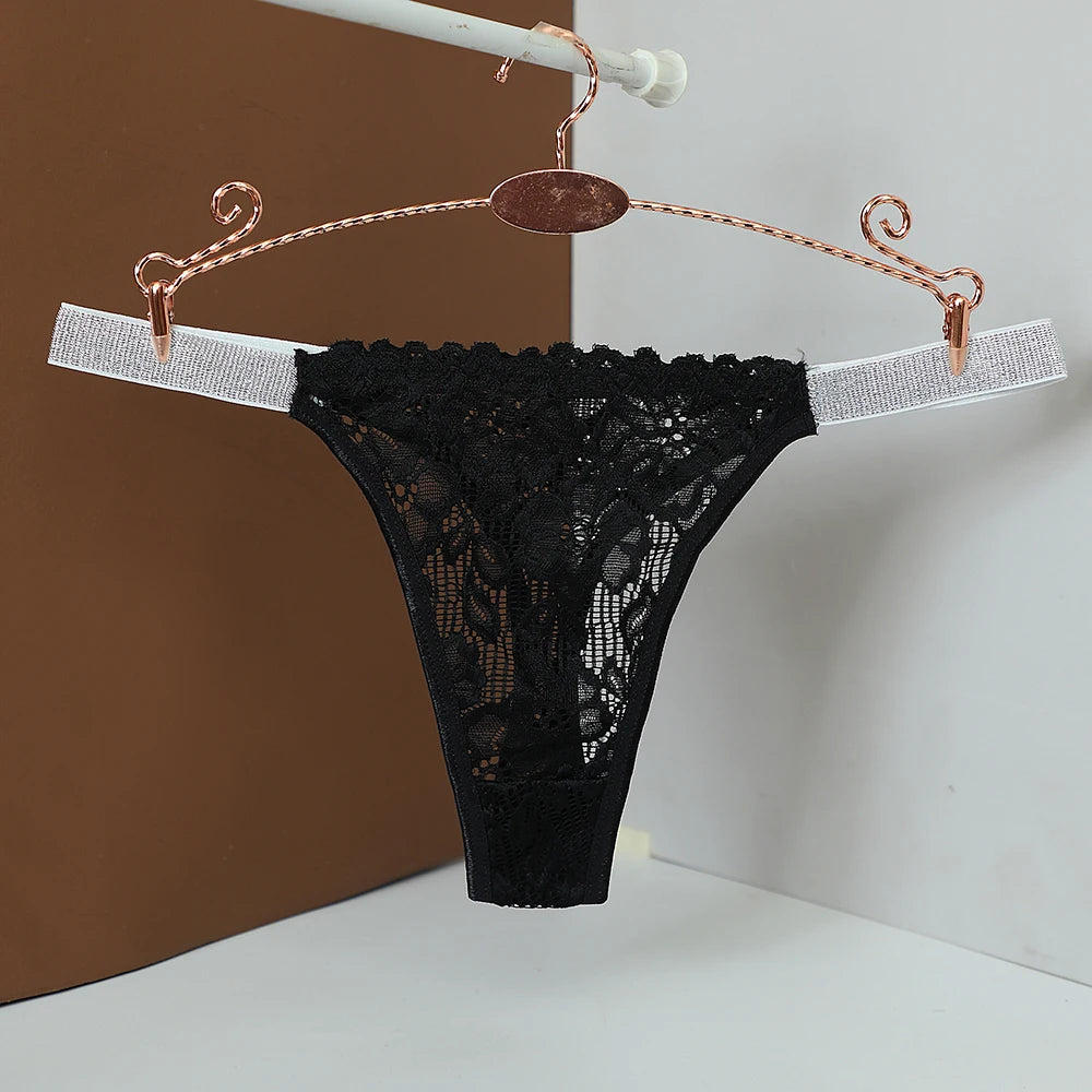 Women Floral Hollow Out Lace Panty Women's Sexy Lace Panties Low-Waist Briefs Sexy Perspective Intimate Female Underpants
