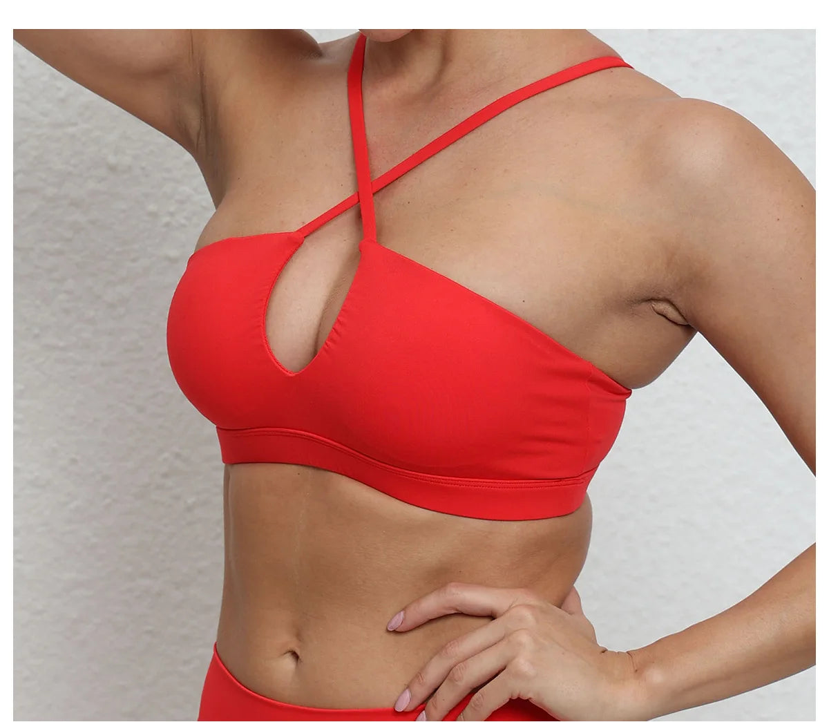 Cross Strap Halter Sports Bralette
