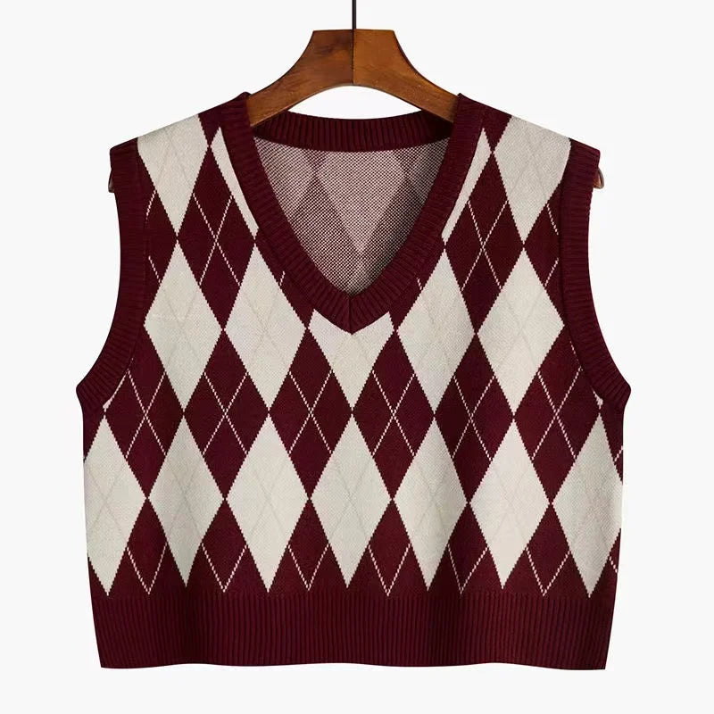 Diamond Knit Vest
