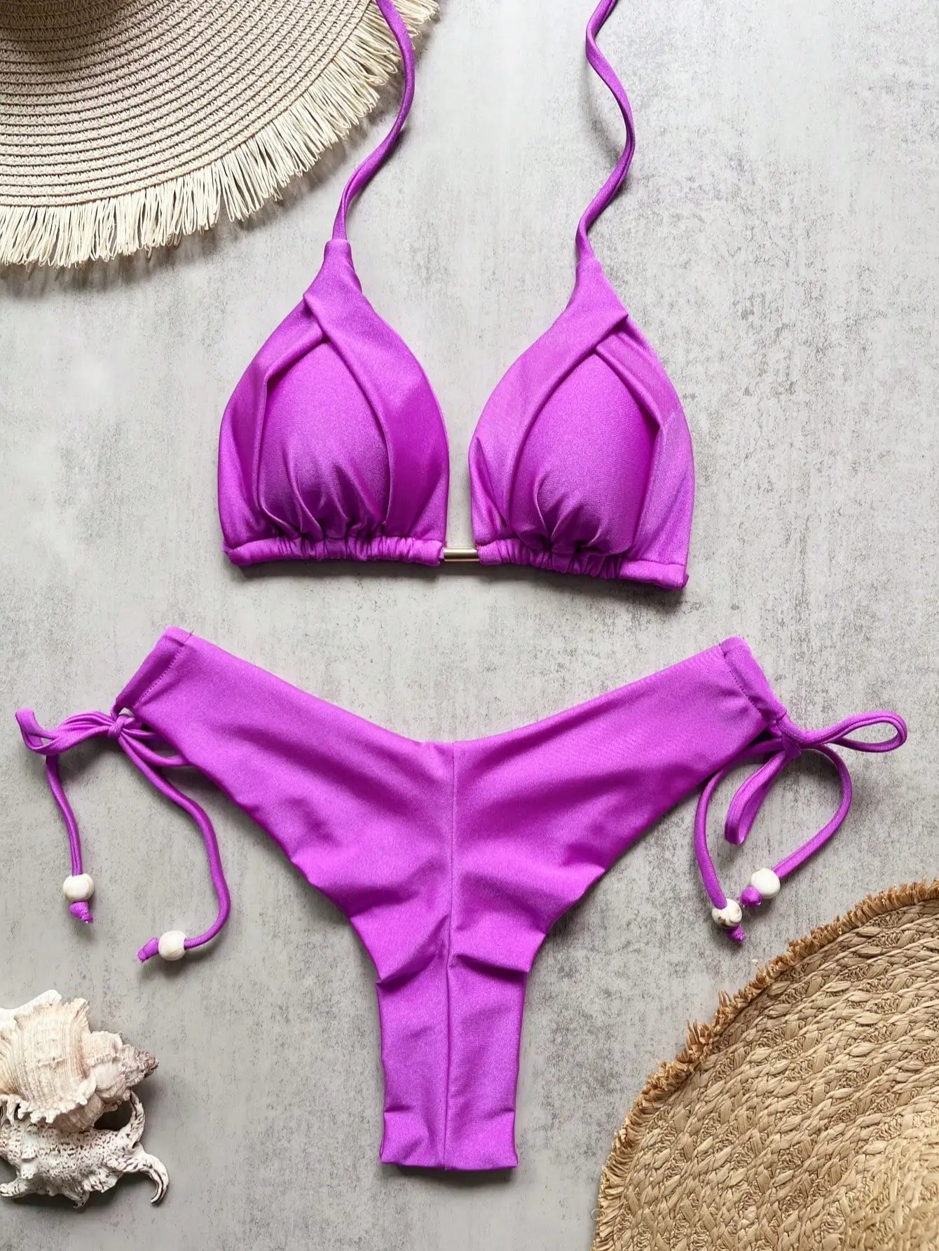 RUOTONGSEPT Folds Bikini