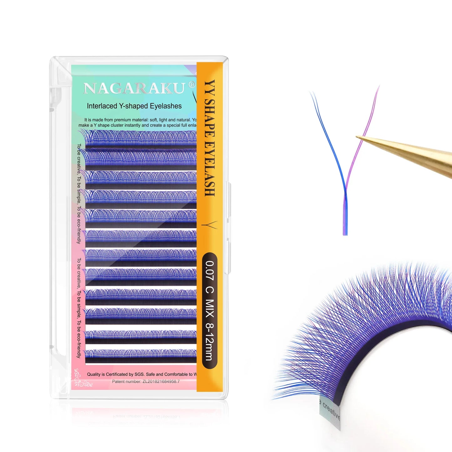 NAGARAKU YY Shape Hand Woven Premium Eyelashes Extension