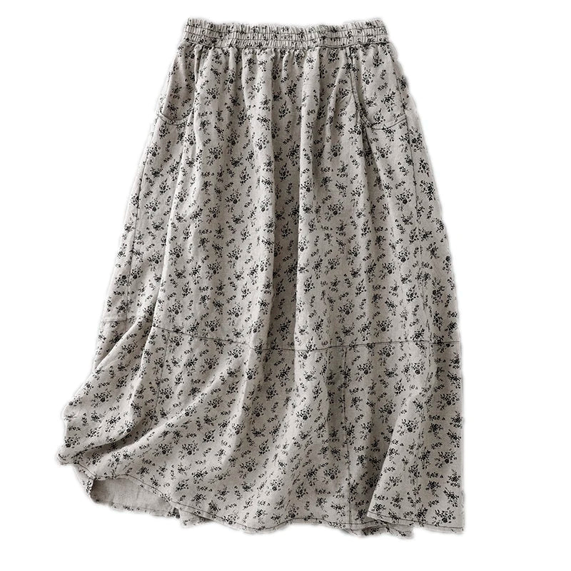 Printed Casual Cool Umbrella Skirt