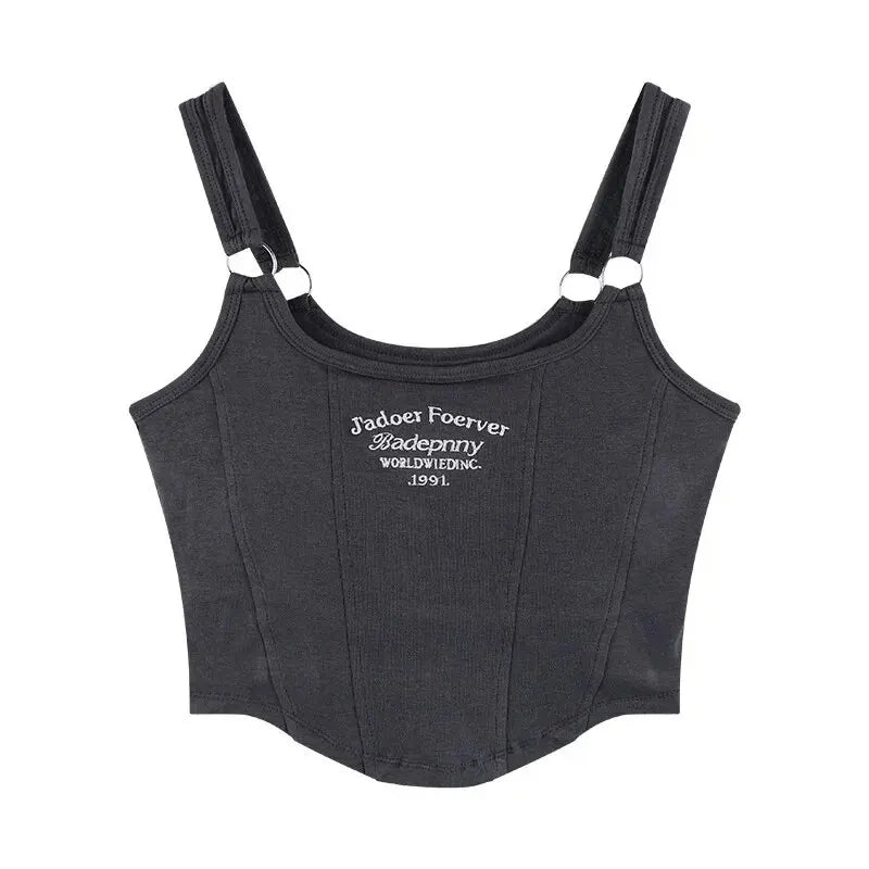 Ring Strap Ribbed Camisole