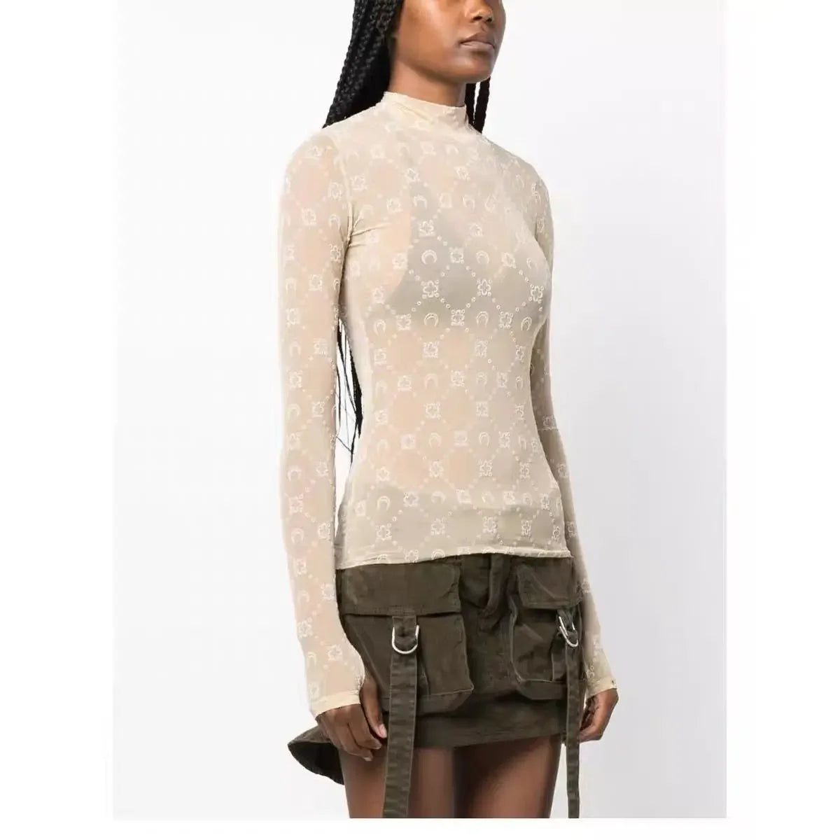 Pullover Mesh T-Shirt