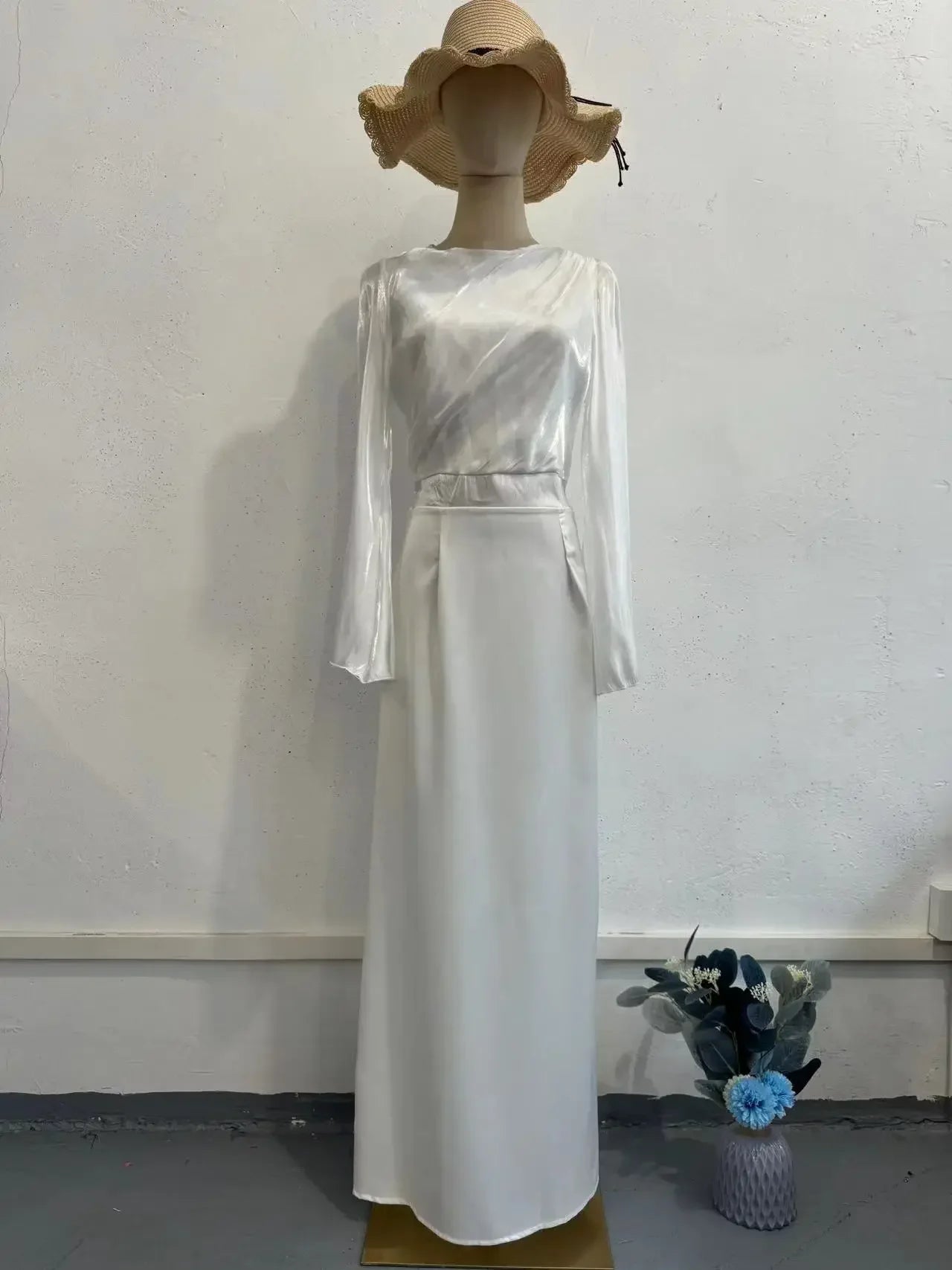 Muslim Silky Evening Dress Eid Ramadan Vestidos Arab Long Robe Morocco Kaftan Dubai Islam Women Party Dresses Abayas Jalabiya