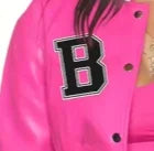 B-letter embroidered short coat