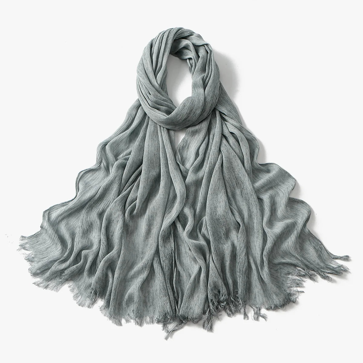 Fashion Muslim Woman Cotton Rayon Hijab Scarf Ramadan Wrinkle Headband Shawls Lady Long Wrap Islam Turban Headscarf 190*80cm