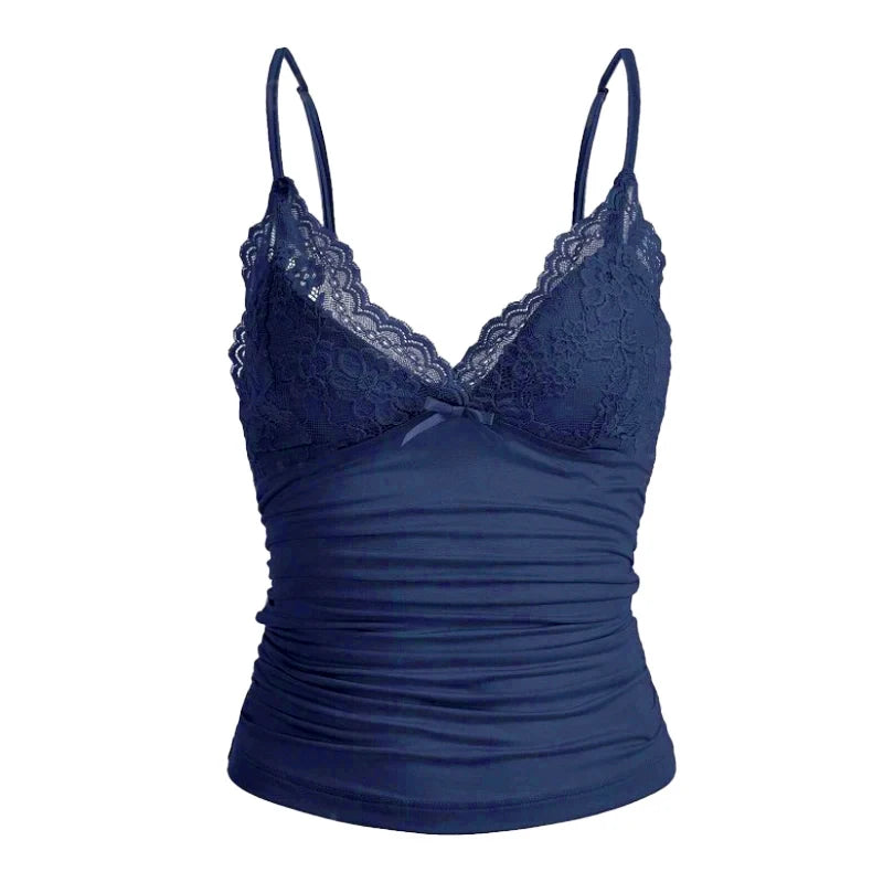 Low Cut Lace V-Neck Camisole