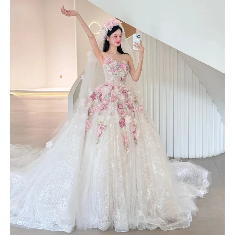 Flowers Corset Dress
