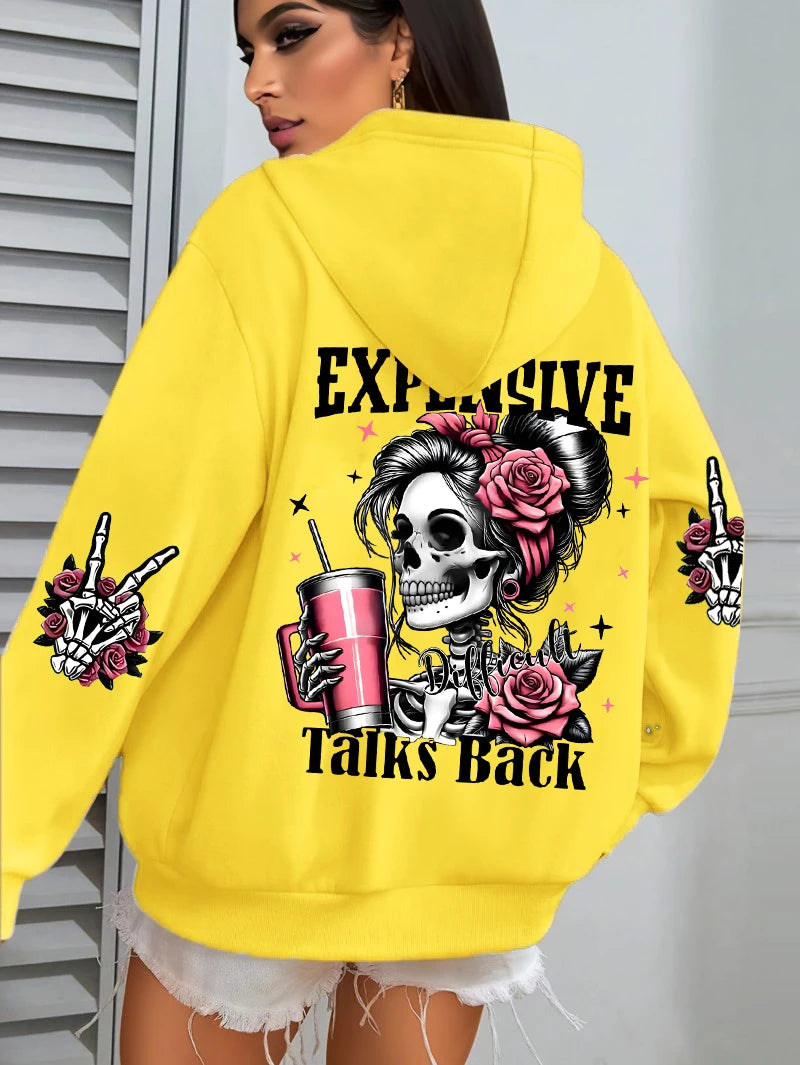 Expensive Talks Back Hoodie
