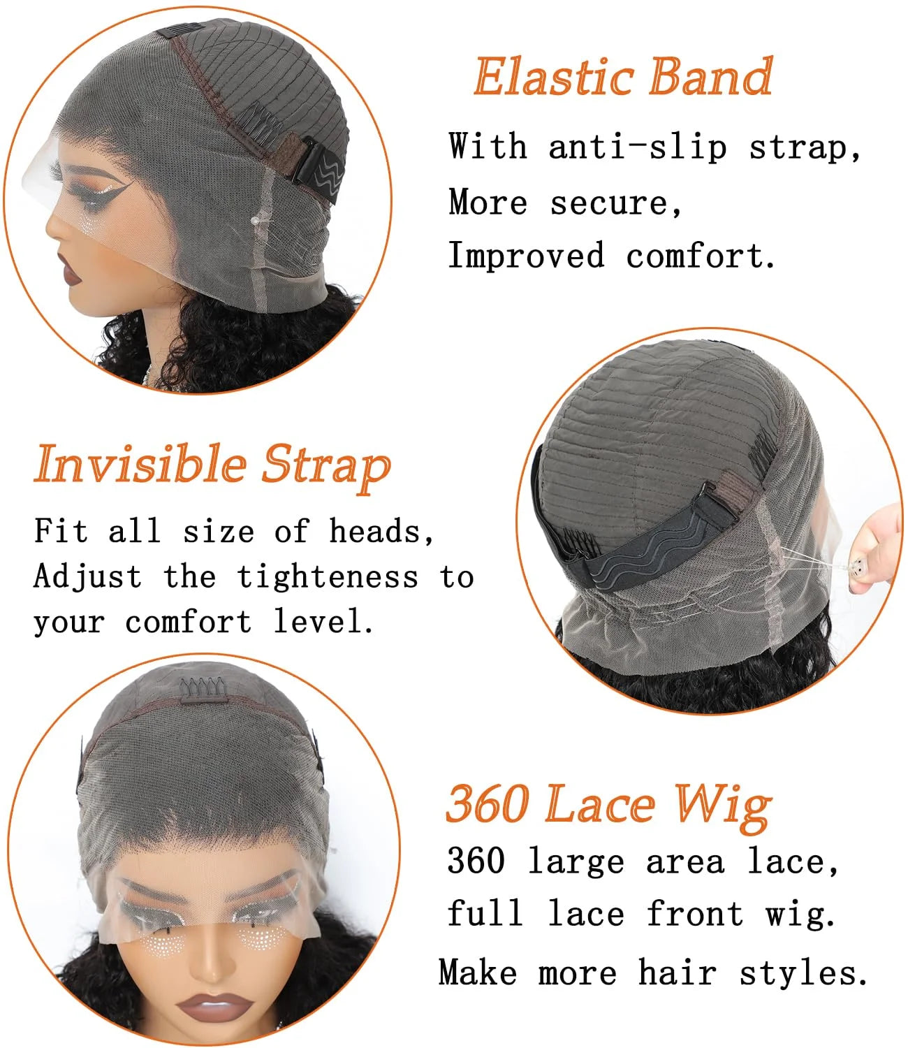Deep Wave Frontal Wig