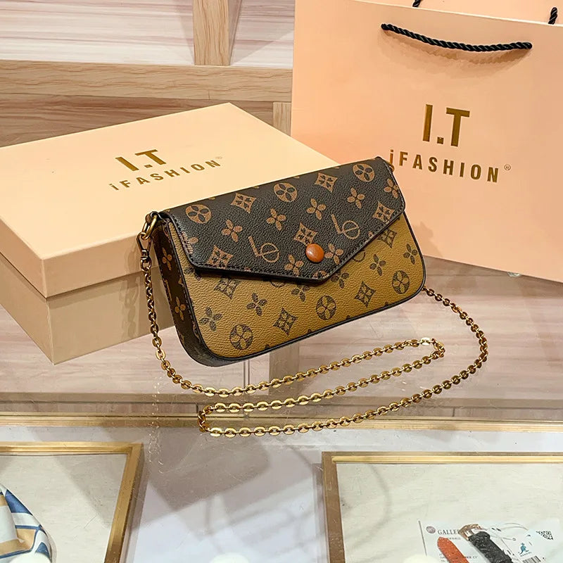 Chain Strap Envelope Bag