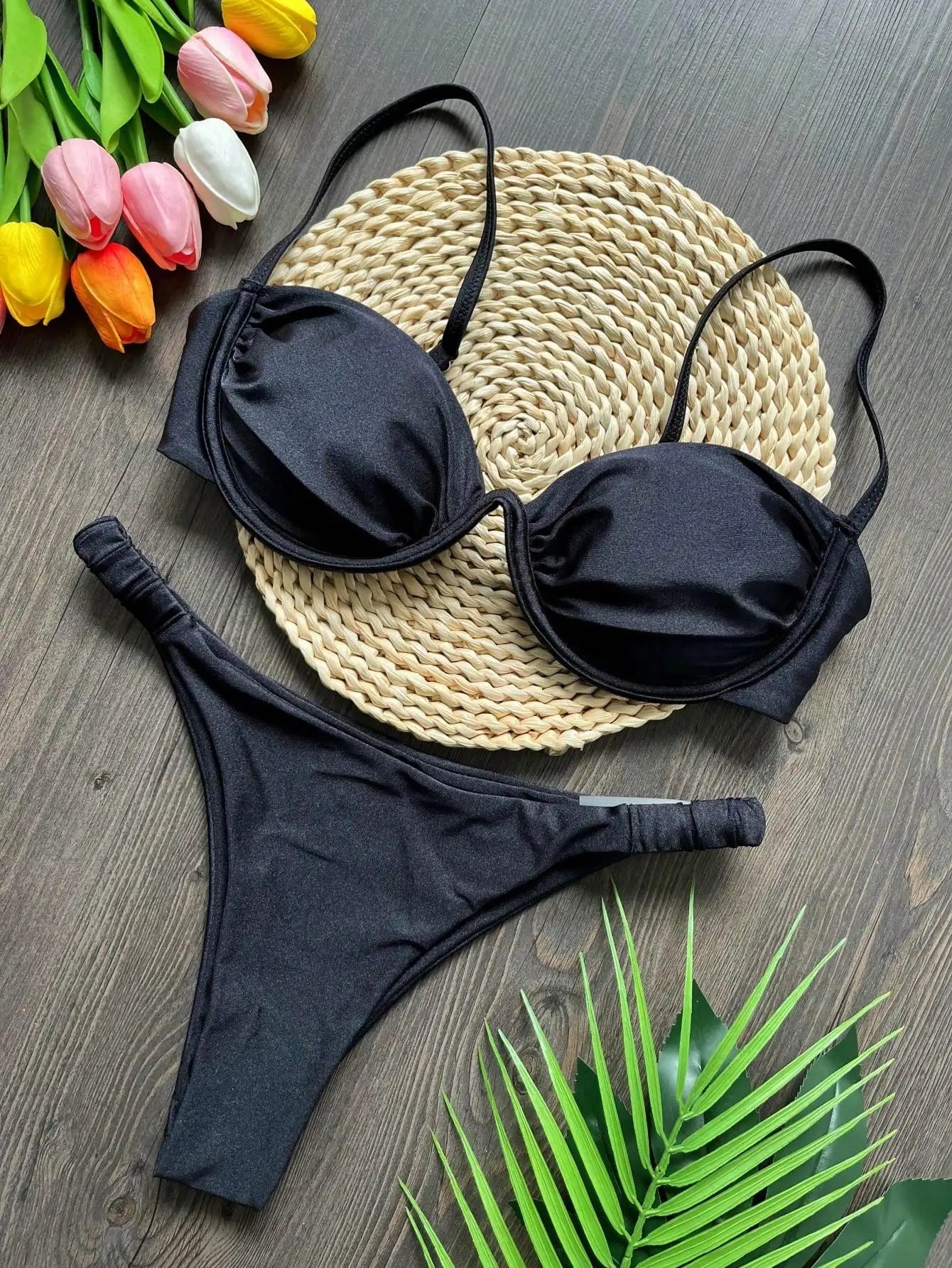 Metallic Push-Up Bikini