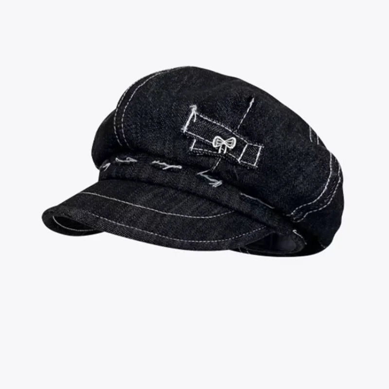 Denim Newsboy Hat