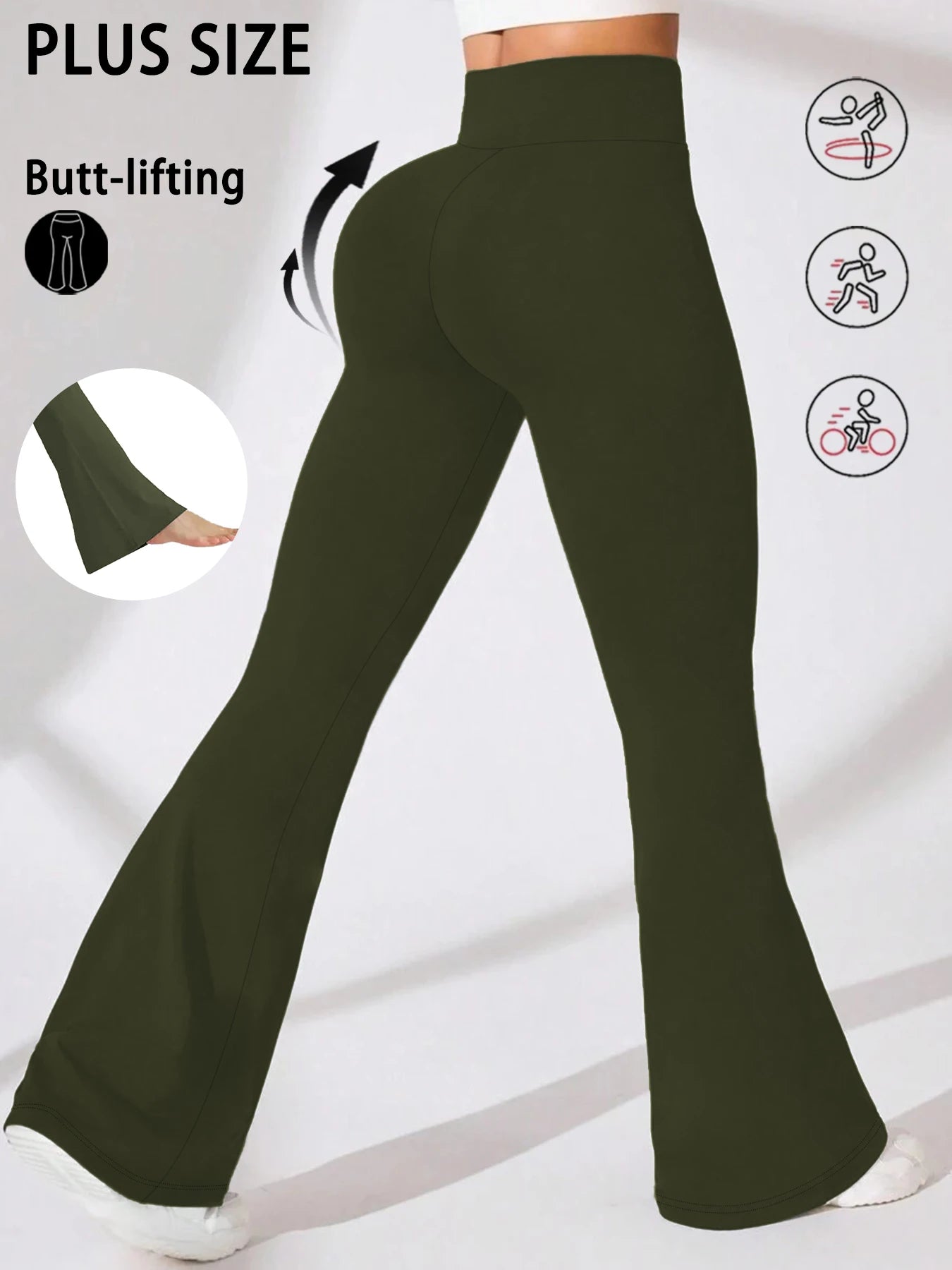 High-Rise Flared Yoga Trousers