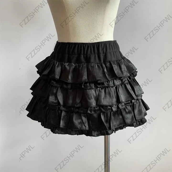 Low Rise Tiered Skirt