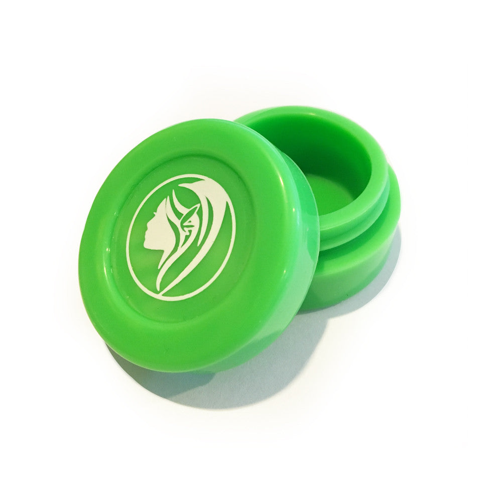 6 Non-Stick Silicone Wax Jars (Assorted Colors)