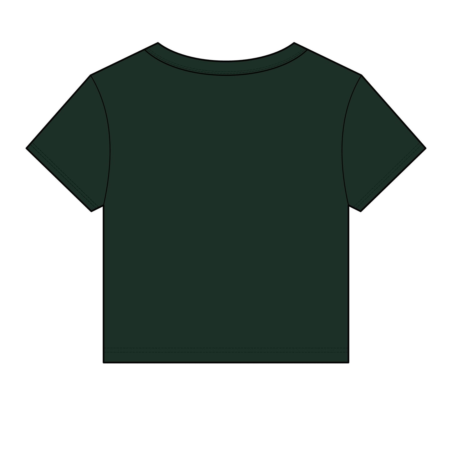 Baby Tee — "Super Tiny Forest" Crop Tee (Women’s Micro Rib)