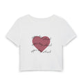 Get Wild Leopard Heart Women's Baby Tee