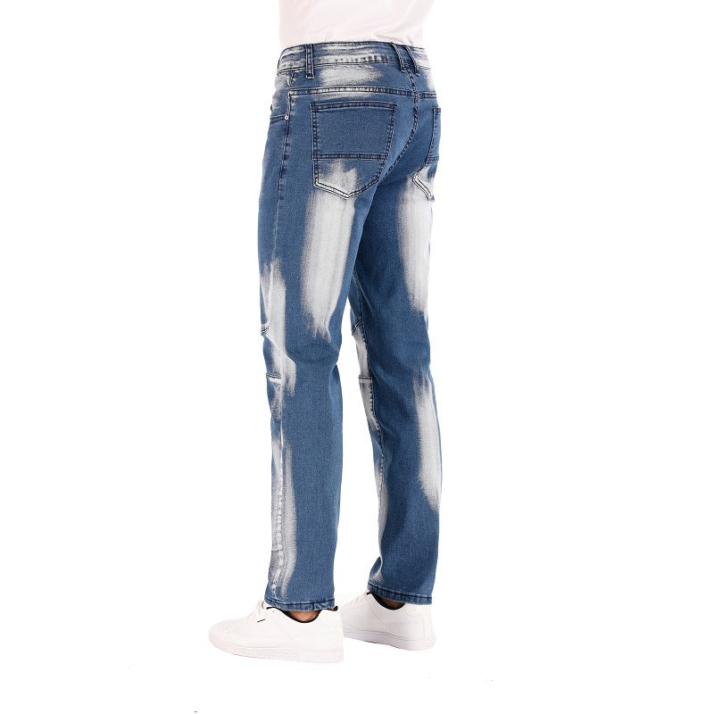 Three-Color Washed Jeans