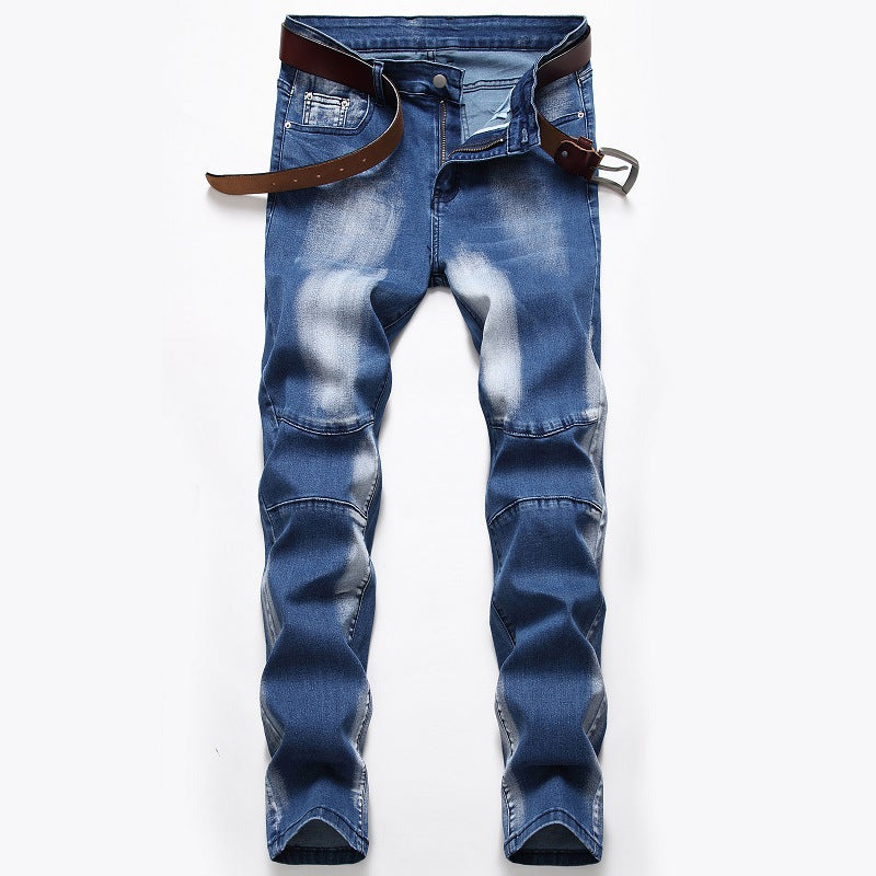 Three-Color Washed Jeans