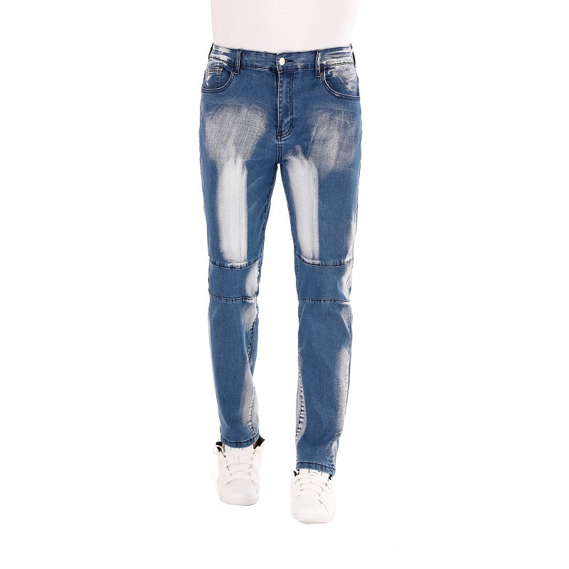 Three-Color Washed Jeans