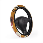 super tiny forest Leopard Print Steering Wheel Cover