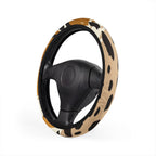 super tiny forest Leopard Print Steering Wheel Cover
