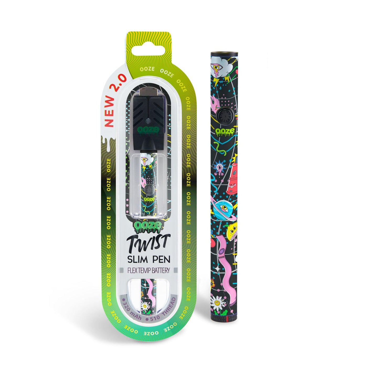 Ooze Twist Slim Pen 2.0 510 Thread Vaporizer Battery