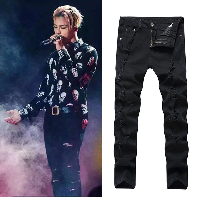 Slim Fit Elastic Jeans