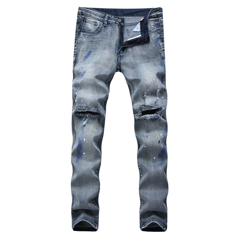 High Street Knee Ripped Jeans