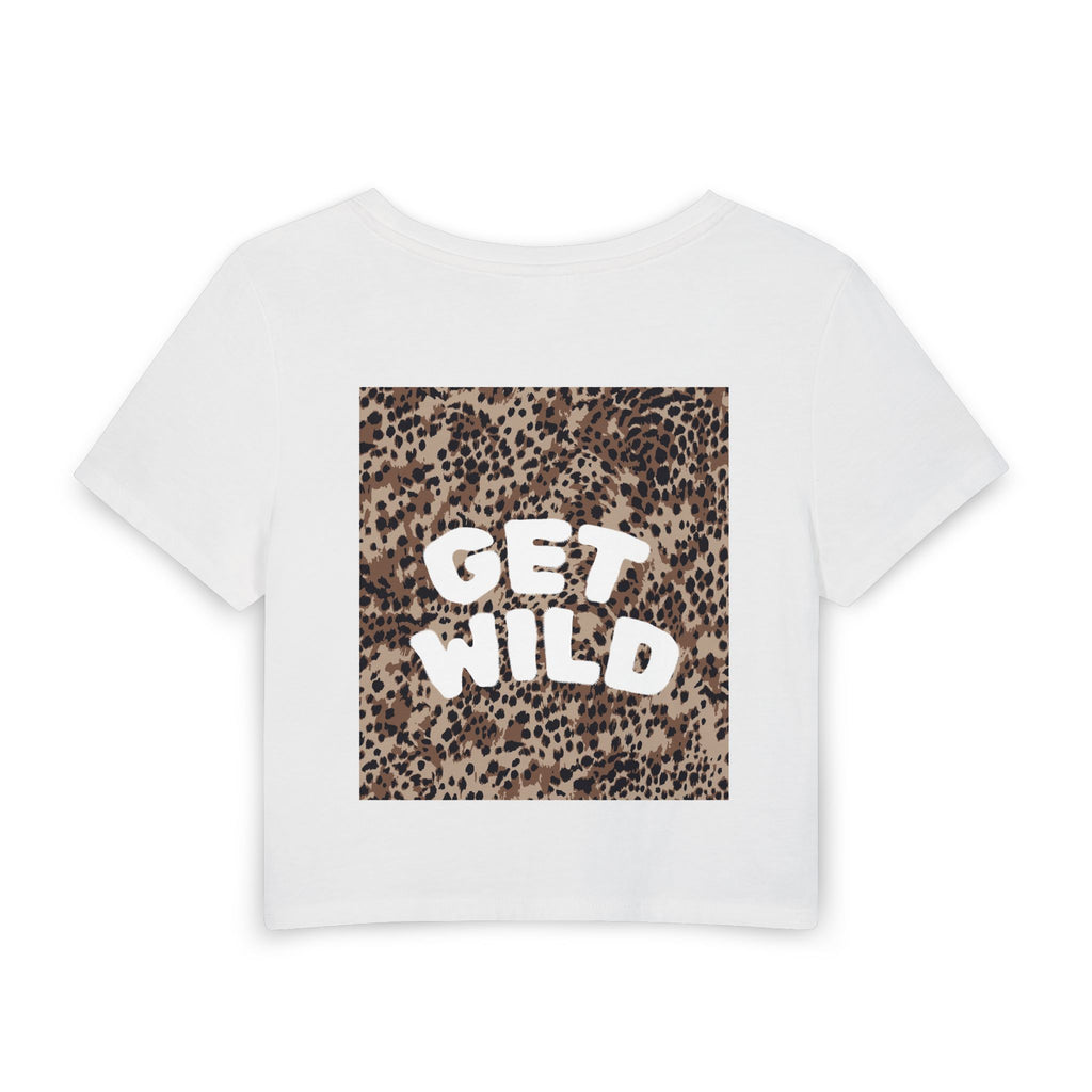 Get Wild Leopard Heart Women's Baby Tee