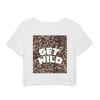 Get Wild Leopard Heart Women's Baby Tee
