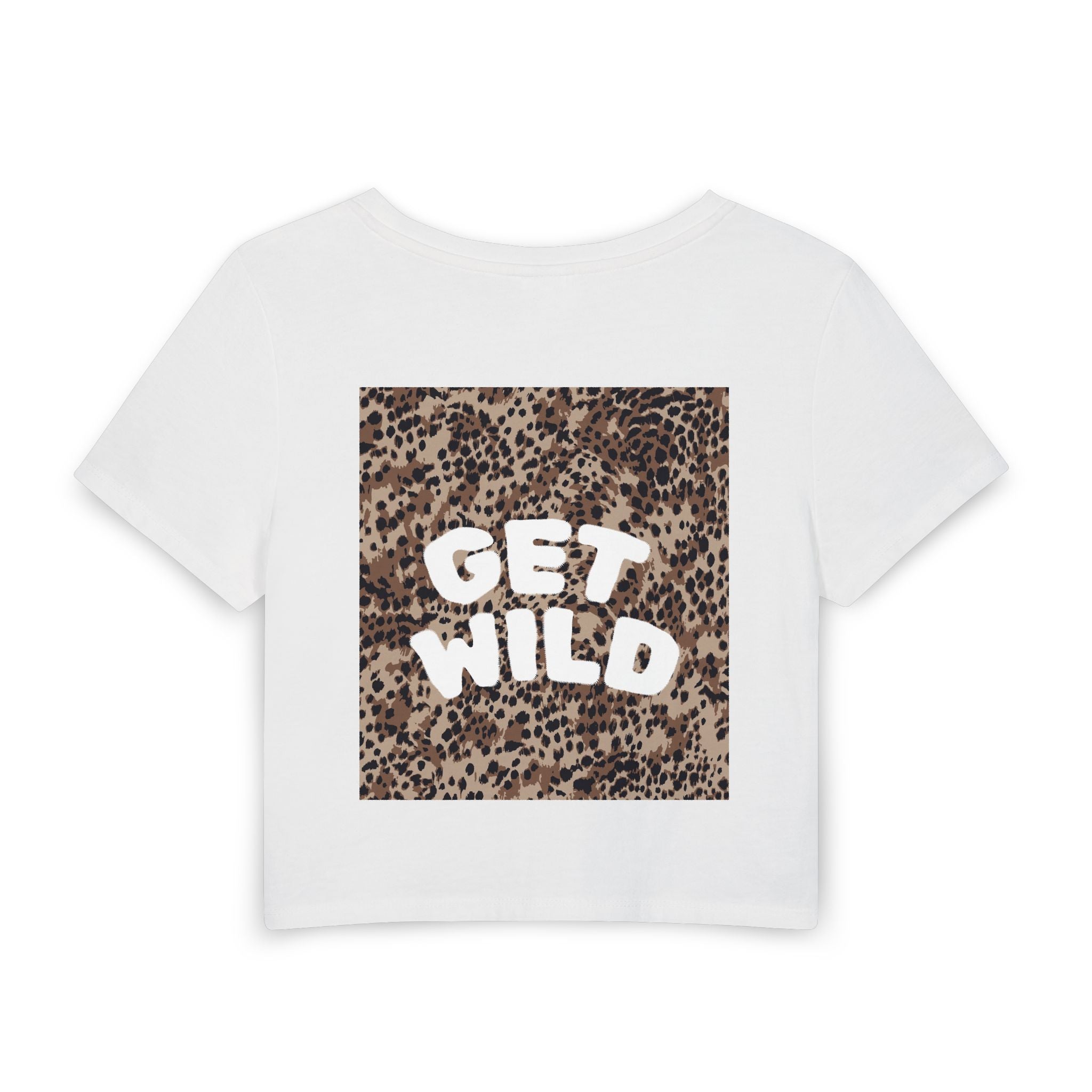 Get Wild Leopard Heart Women's Baby Tee