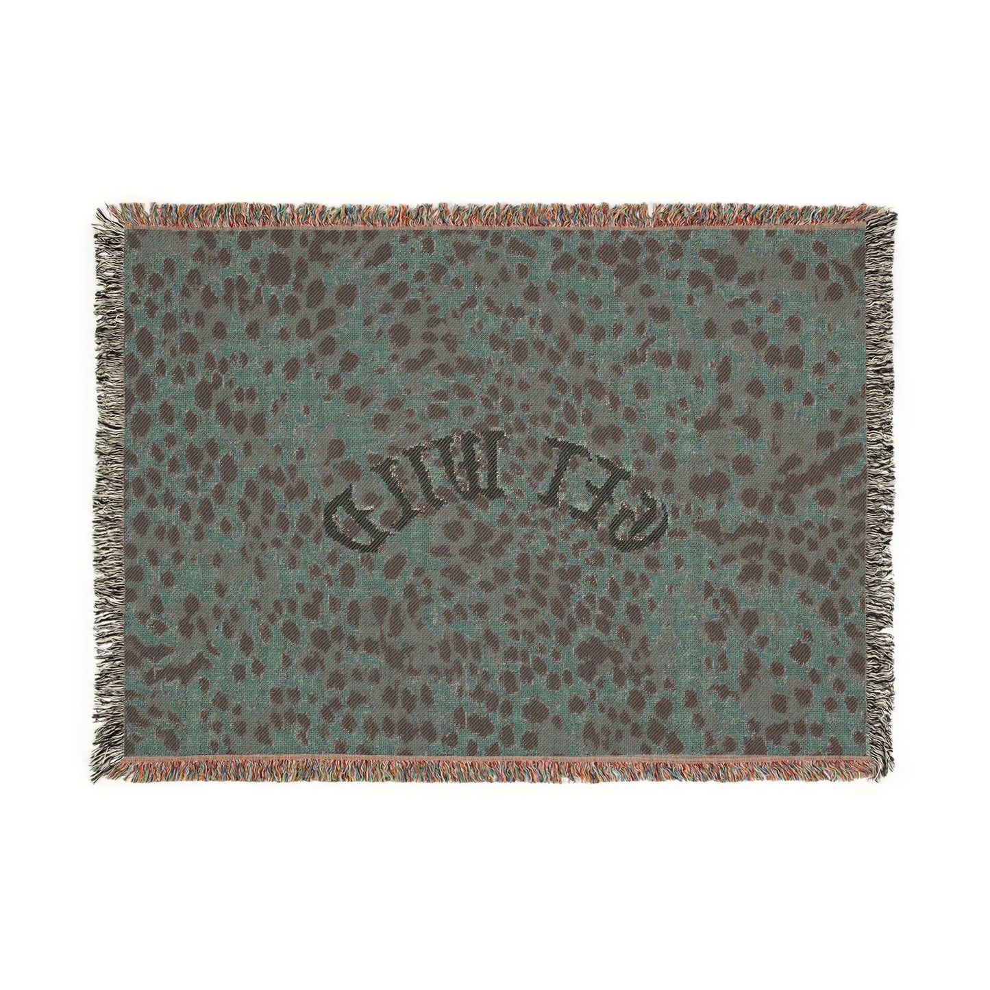 Woven Blanket — 'Get Wild' Leopard Throw Blanket