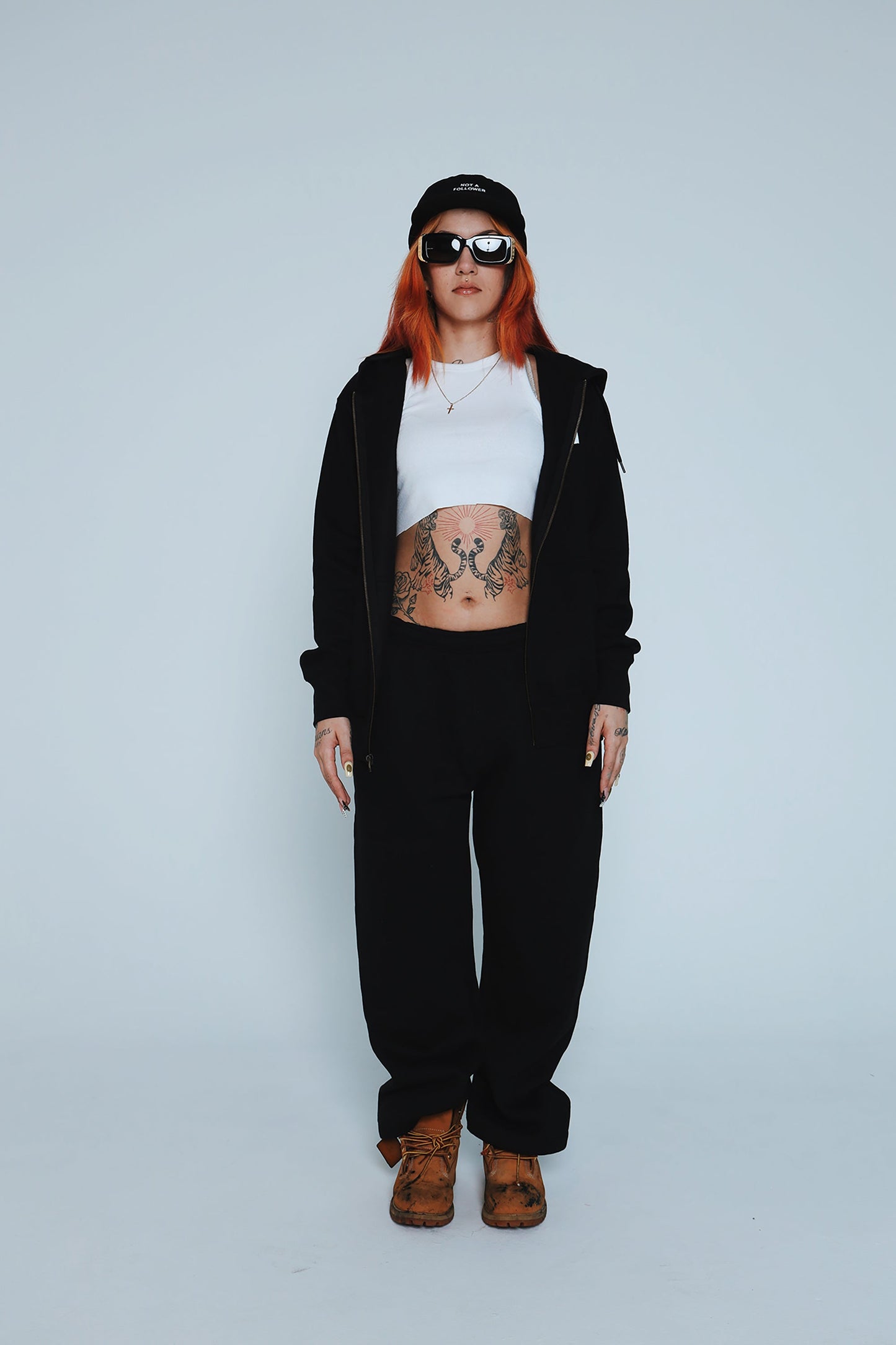 F/$ Patchwork Sweats (Black)