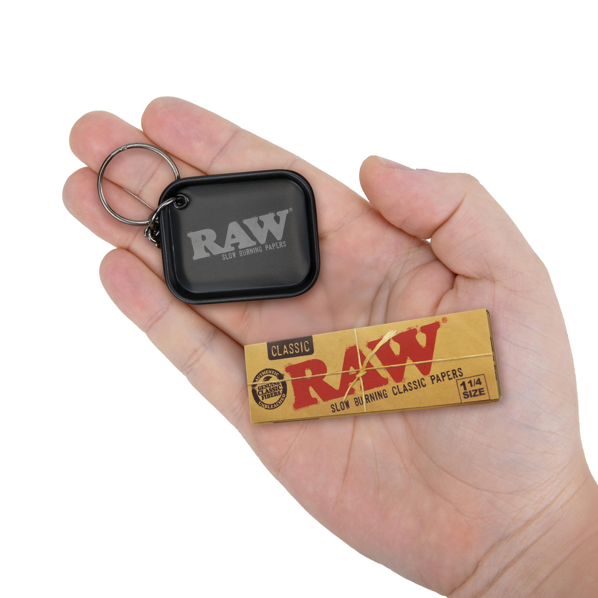 Raw Unrefined Classic 1.25 1 1/4 Size Cigarette Rolling Papers, 50 Count (Pack of 6)