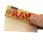 Raw Unrefined Classic 1.25 1 1/4 Size Cigarette Rolling Papers, 50 Count (Pack of 6)