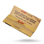 Raw Unrefined Classic 1.25 1 1/4 Size Cigarette Rolling Papers, 50 Count (Pack of 6)