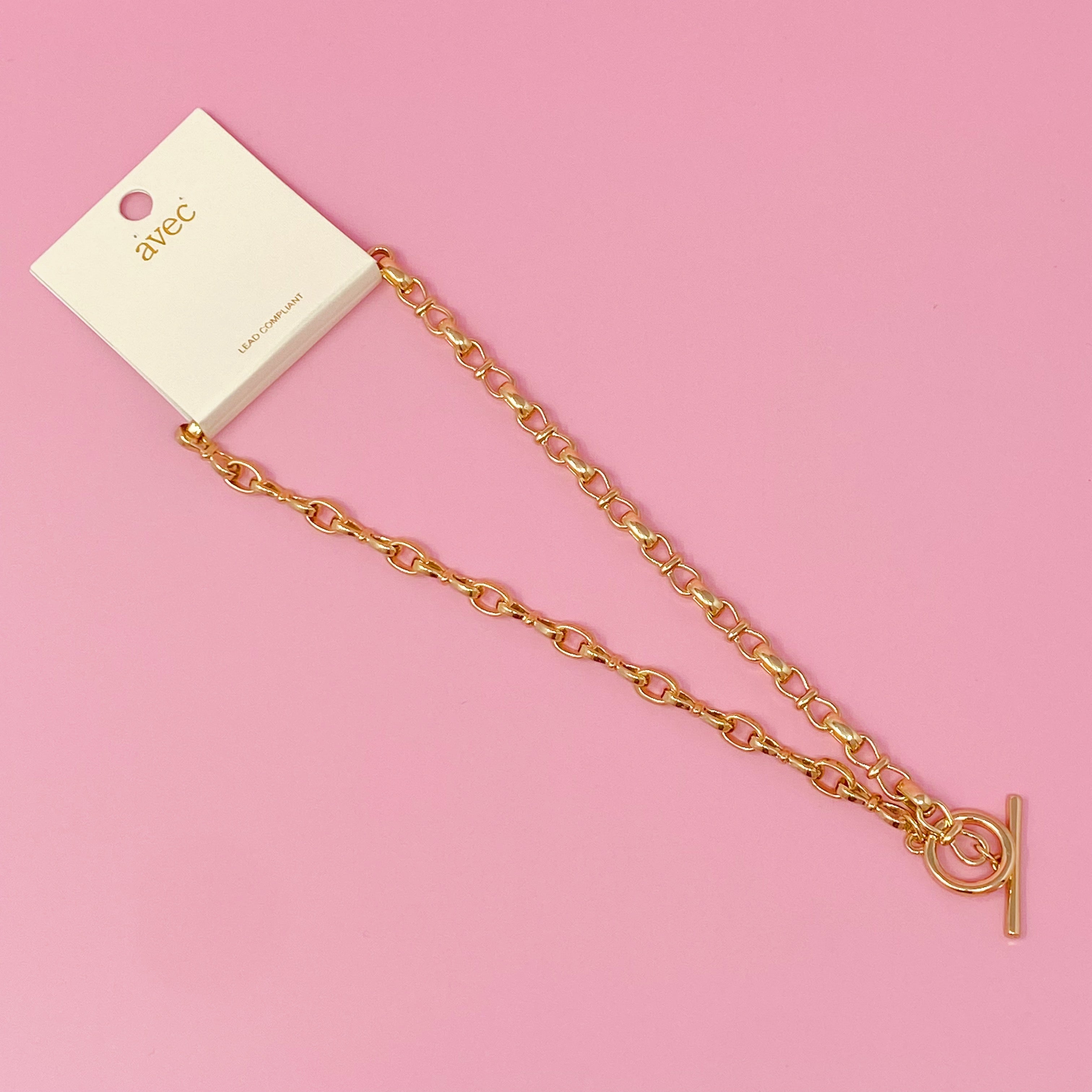 Luxe Chain Toggle Closure Necklace