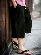 Cotton Linen Casual Shorts