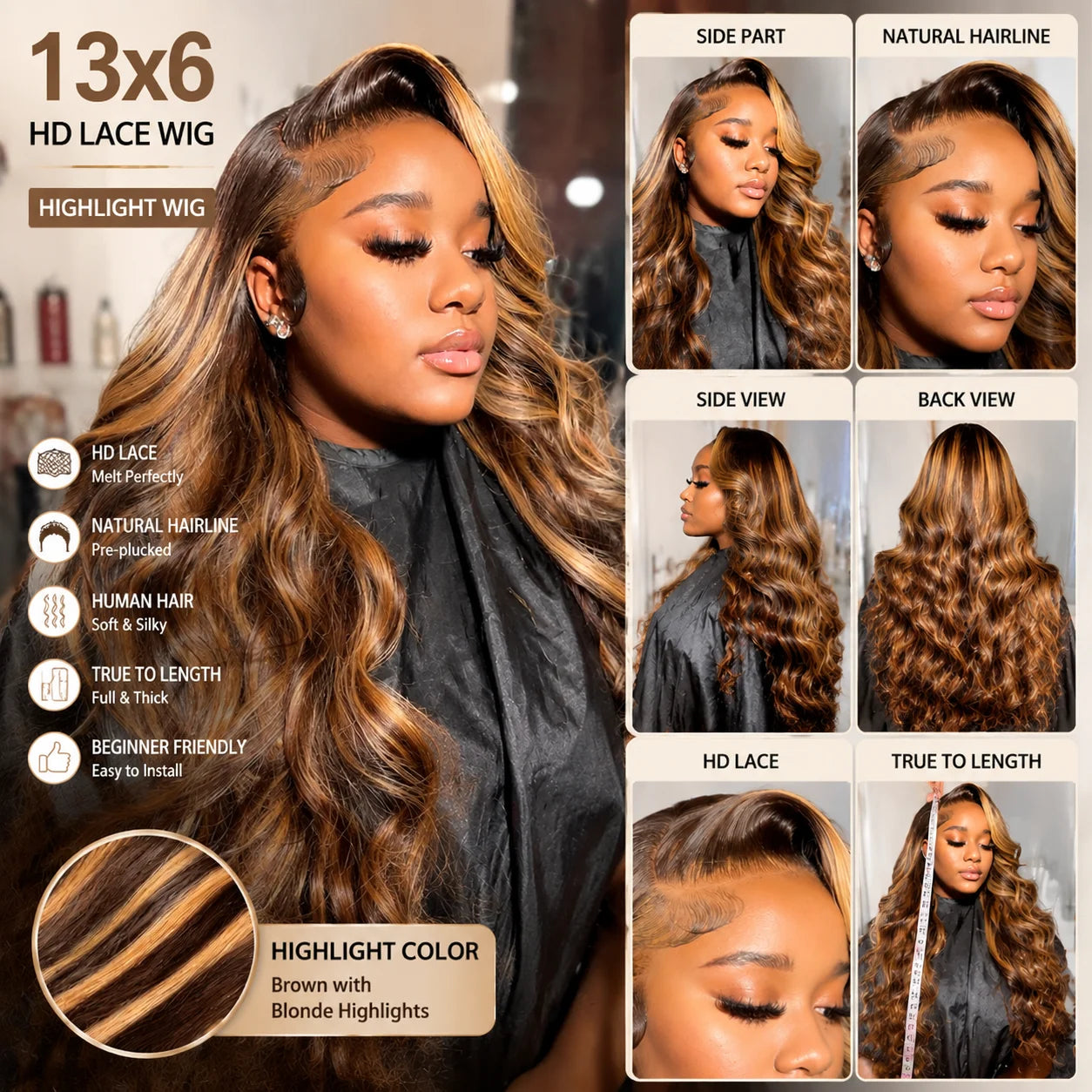 Brazilian Body Wave Lace Front Wig