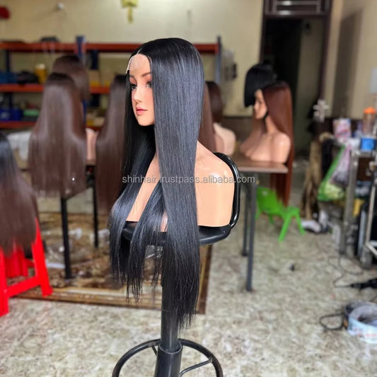 Bone Straight Raw Natural Hair Glueless Wig
