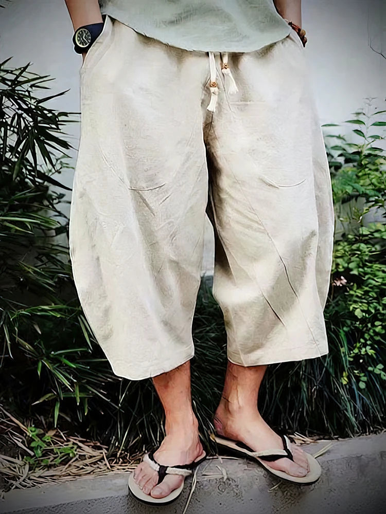Cotton Linen Casual Shorts