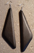 Abstract Design  Natural Wood Earrings